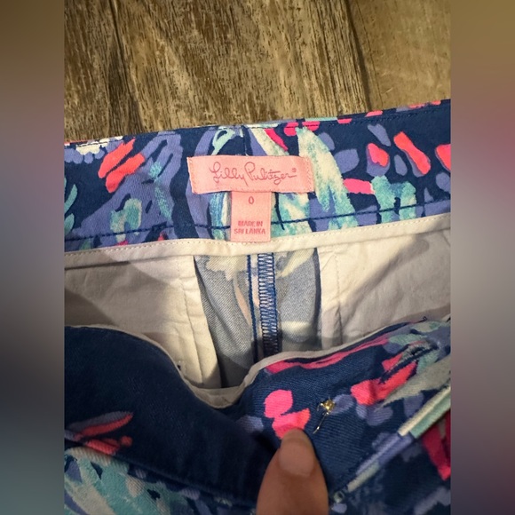 LILLY PULITZER KELIANI STRETCH PANT, DEEP INDIGO, Size 0. - Picture 3 of 4